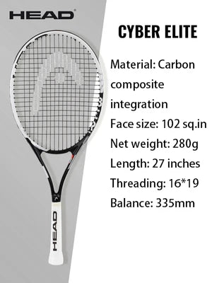 HEAD Carbon Composite Integration Tennis Racket For Beginners Men Women College Students Single Training Racquet