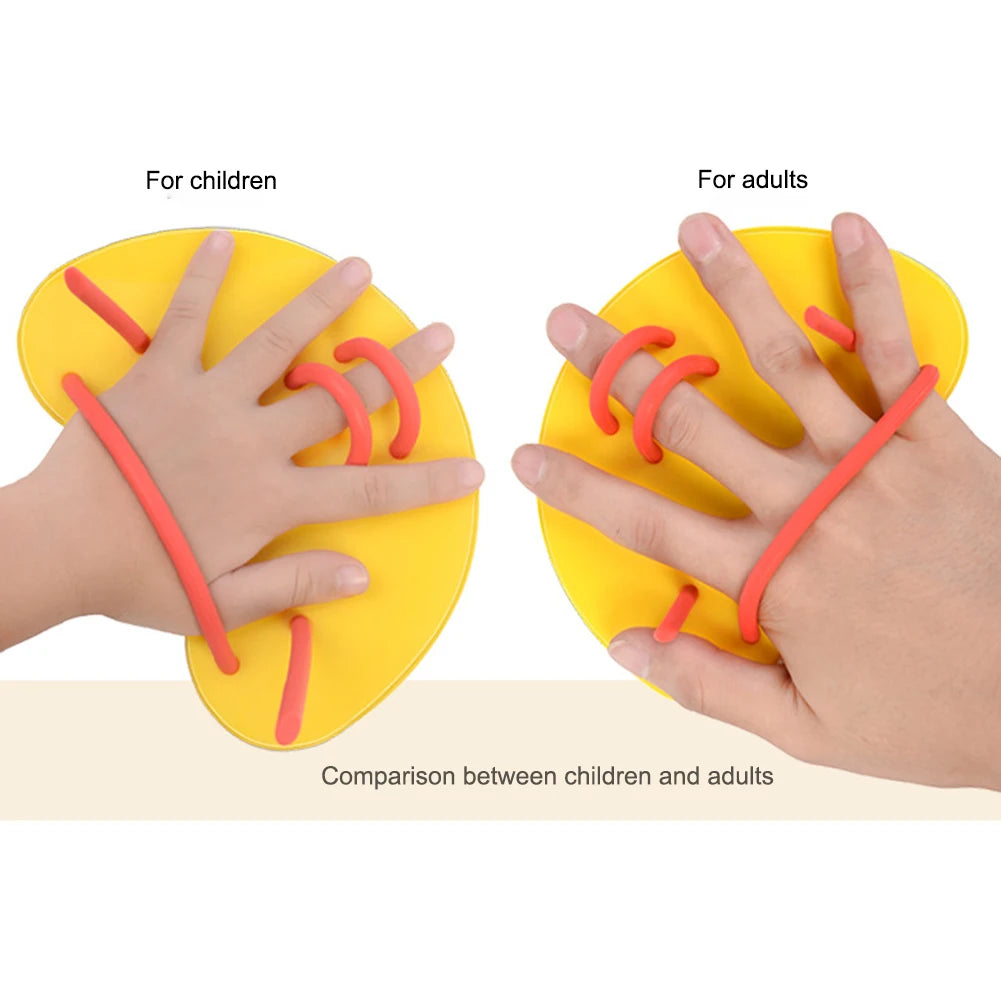Silicone Swimming Correction Hand Fins Lightweight Water Sports Gloves Paddle Portable Adjustable Auxiliary Teaching Accessories