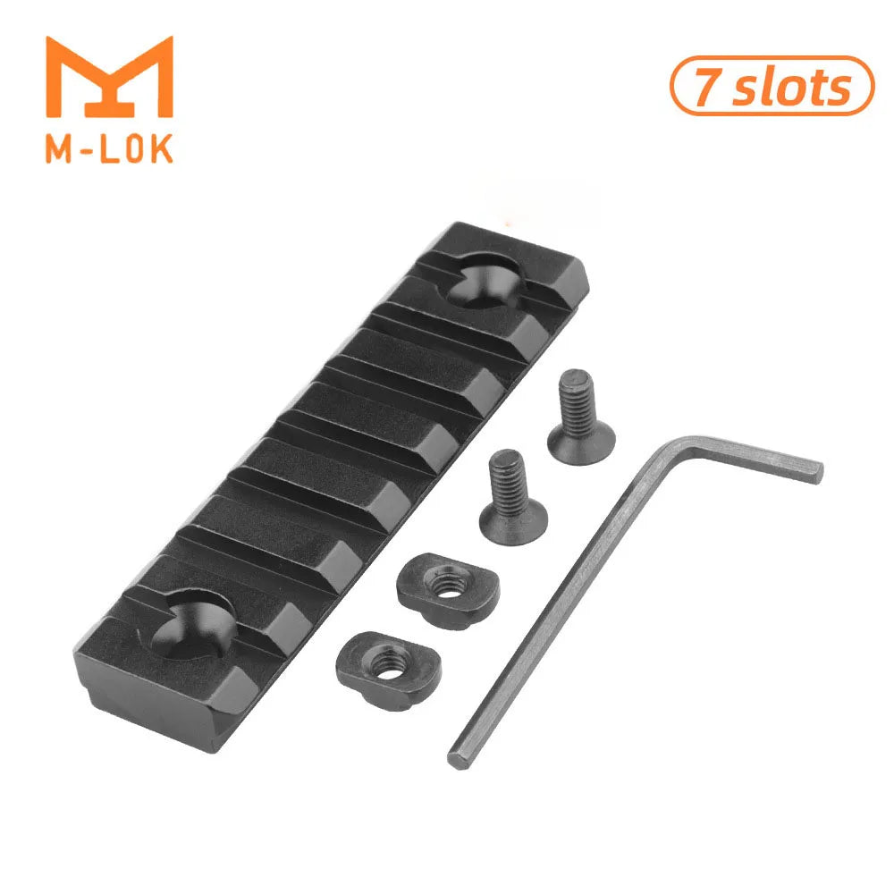 Hunting Tactical Picatinny Rail 3-13Slots 20mm Aluminum Rail Adapter Mount for Keymod / M-LOK System Handguard Scope Mount Base
