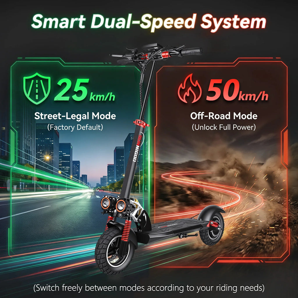 Electric Scooter 800W Motor 48V13AH Battery Send Removable Seat E-Scooter Adult 10" Tire City Commuter All-Terrain Fold Scooters