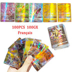 60-100Pcs New English French Spanish Pokemon Cards GX MEGA EX TAG TEAM Vstar Game Battle Card Hot Sale Collection Card Kids Gift