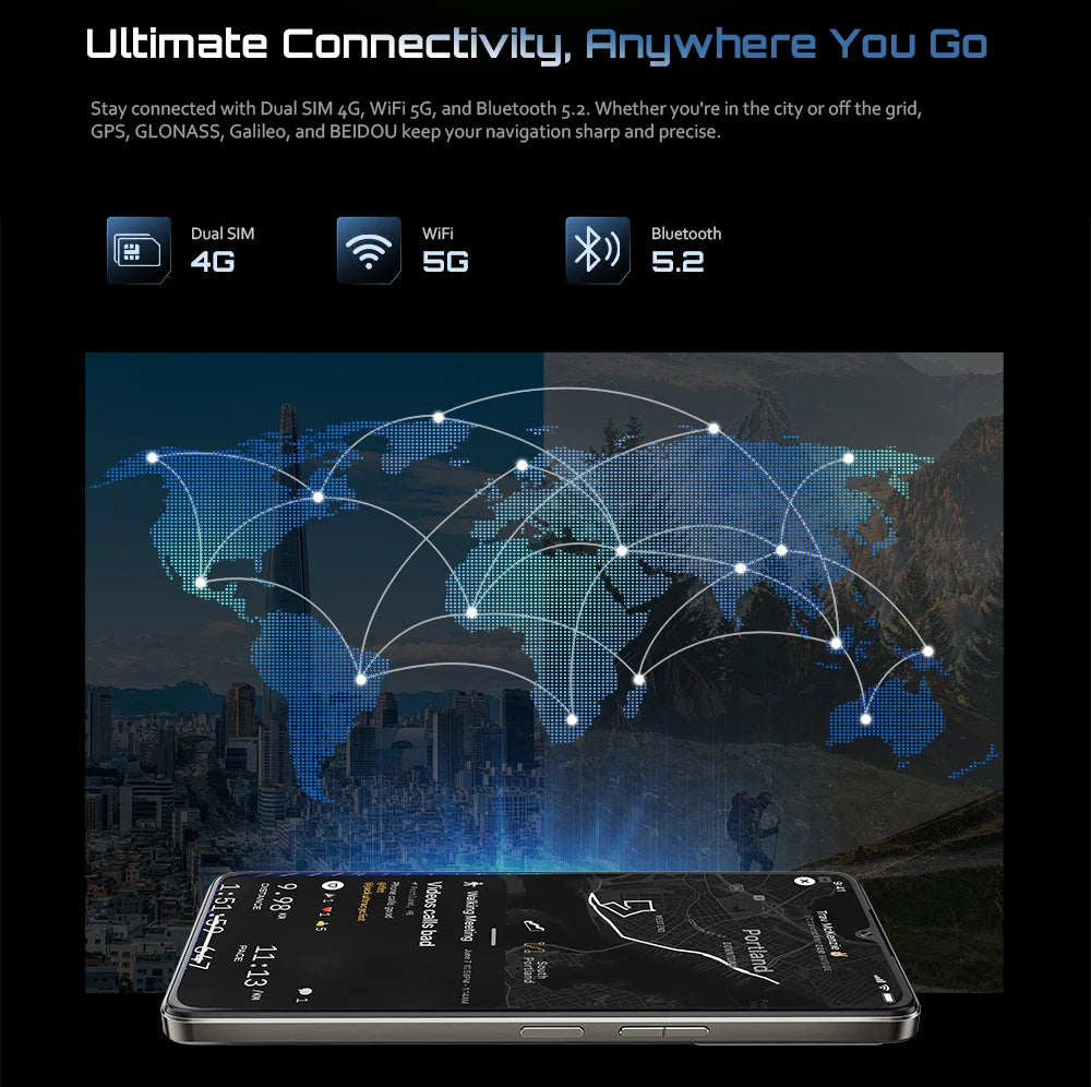 Cubot P90 Smartphone Android 15 24(12+12)GB + 256GB 6.88 "120Hz G100 64MP+16MP 5100mAh Mobile Phone NFC Face ID Fingerprint