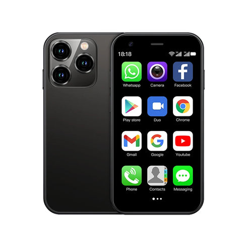 SERVO 15SE Mini Smartphone 3G WCDMA Android System WiFi Hotspot Play Store 3.0" Display Small Palm Smart Phones Dual SIM Standby