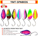 7/9/10Pcs Trout Bait 2.5g/2.6g/3g/3.2g/3.5g/5g Metal Spoon Fishing Lure Wobbler Casting Jigging Tackle Accessories Pesca Chub