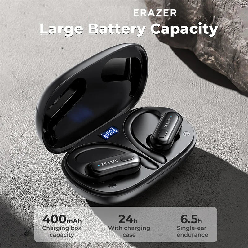 ERAZER XT60PRO Sports Wireless Headphones Bluetooth Earphones Earbuds Noise Reduction Headset with Mic Earhook