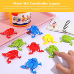 Frog Toy Jumping Frog Funny Educational Games 12 Pieces Finger Press Animal Toys for Kids Boys Girls Travel Bedroom Classroom
