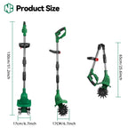 NewBeny Electric Garden Tiller Cultivator Scarifier Foldable Rototiller Soil Loosener Garden Tool