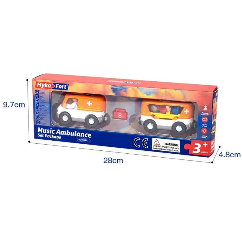 Kids Electric Train Set Locomotive Magnetic Train Car Diecast Slot Toy Fit for Wooden Train Railway Track Toys for Children Gift
