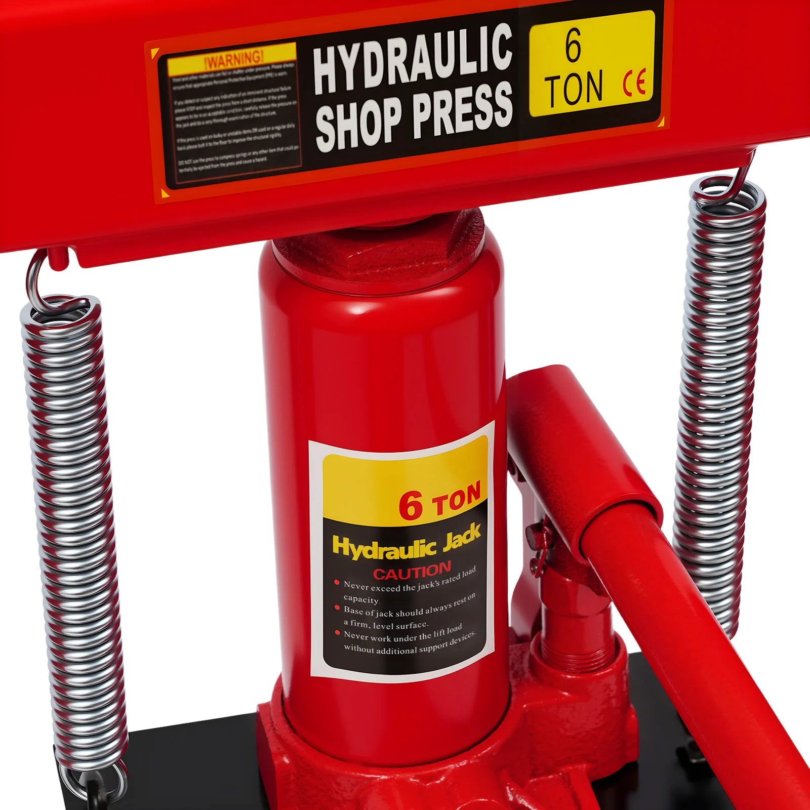 6Ton Hydraulic Shop Press H-Frame Hydraulic Garage Shop Floor Press Shop Press with Press Plates for Garage Shop Workshop