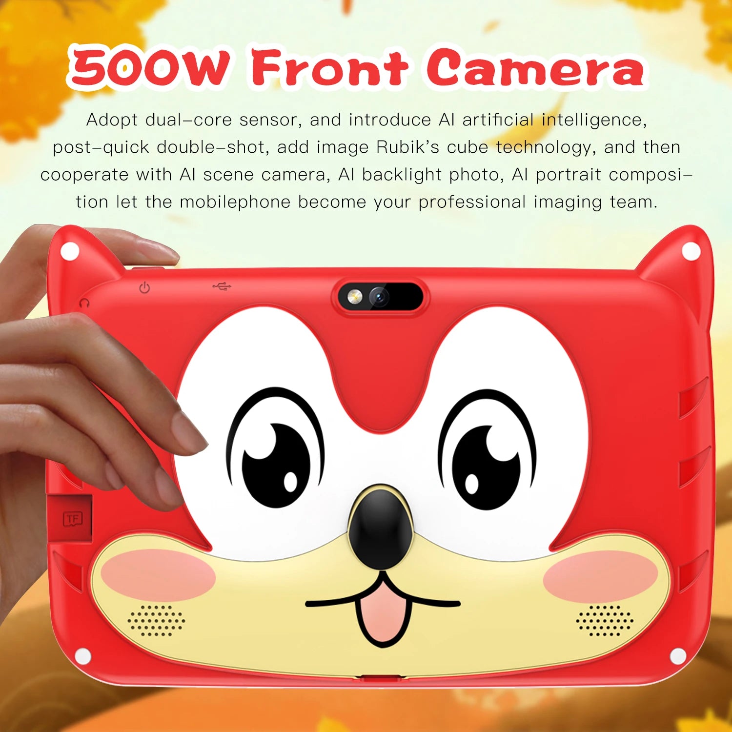 New 7 Inch 5G WiFi Kids' tablets Quad Core 4GB RAM 64GB ROM Dual Cameras Android 13.0 Learning Education Tablet PC 4000mAh