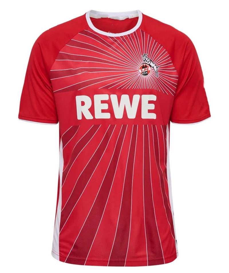 FC Köln Special Edition Black Soccer Jersey,  Sponsor, Ornate Pattern Breathable Football Shirt for Fans & Match Wear