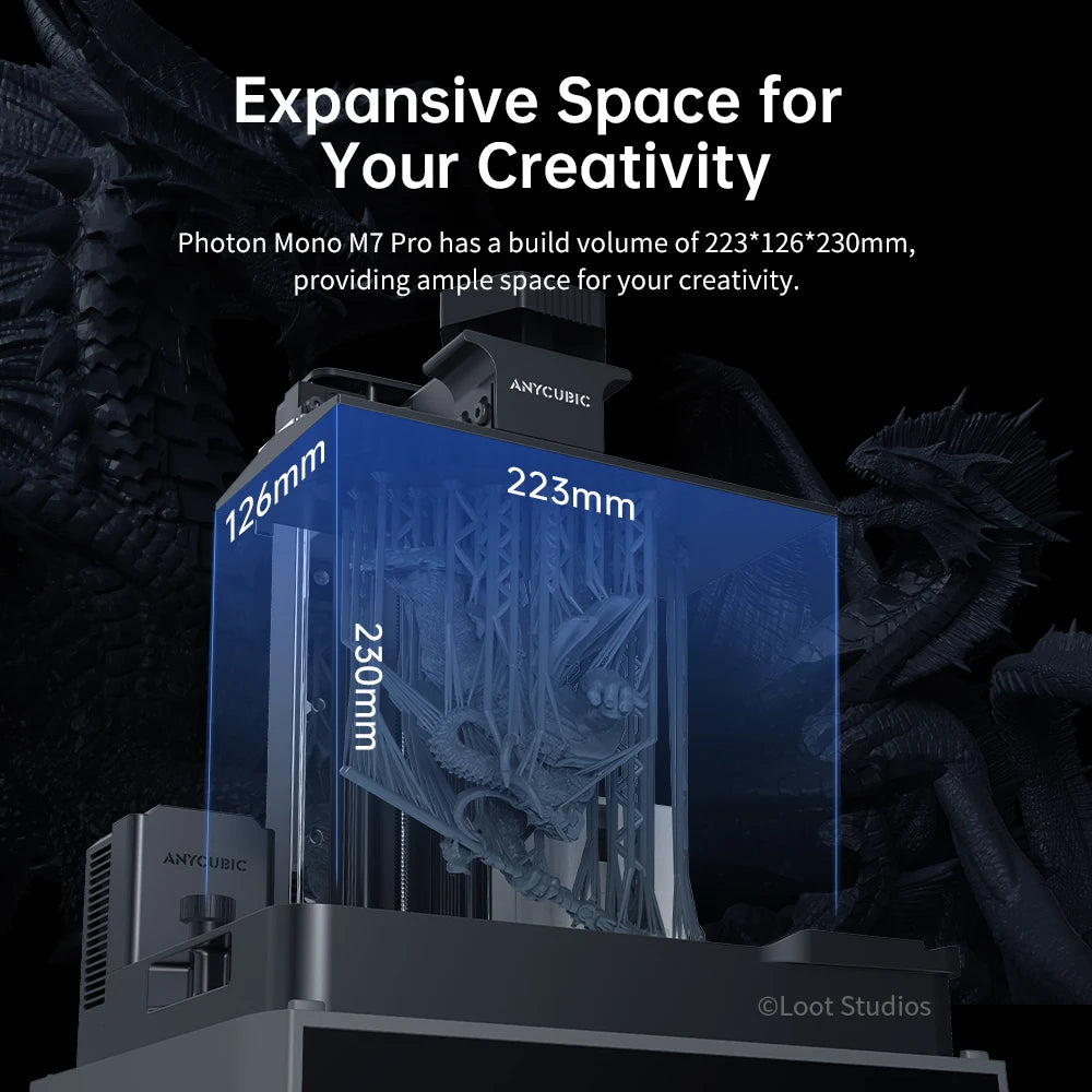 ANYCUBIC Photon Mono M7 Pro UV Resin 3D Printer 10'' 14K LCD 3D Printer With Automatic Resin Refill High Speed Printing