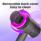 Professional Hand Blow Dryer Travel Home Use Powerful Ionic Barber Salon Equipment Hot Cold Wind Super Black One Step Hair Dryer