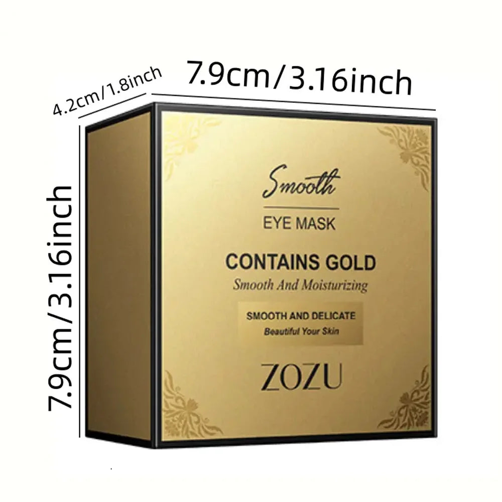 "30pcs 24K Gold Eye Mask Patches - Anti-Aging & Dark Circle Treatment, Hydrating Collagen Boost for Puffy Eyes"