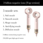 New Super Hair Dryer 220V Leafless Hair Dryer Personal Hair Care Styling Negative Ion Tool Schedule Negative Ion Electric Dryer