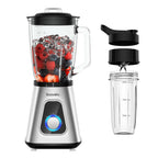BioloMix Professional 1300W Blender with 1.5L BPA Free Glass Pitcher Perfect for Frozen Smoothies and Homemade Sauces