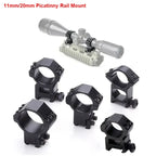2PCS Hunting Rifle Scope Mount Ring for Dia 25.4mm 30mm 35m Tactical Scope Flashlight 11mm 20mm Picatinny Rail Mount Accessories