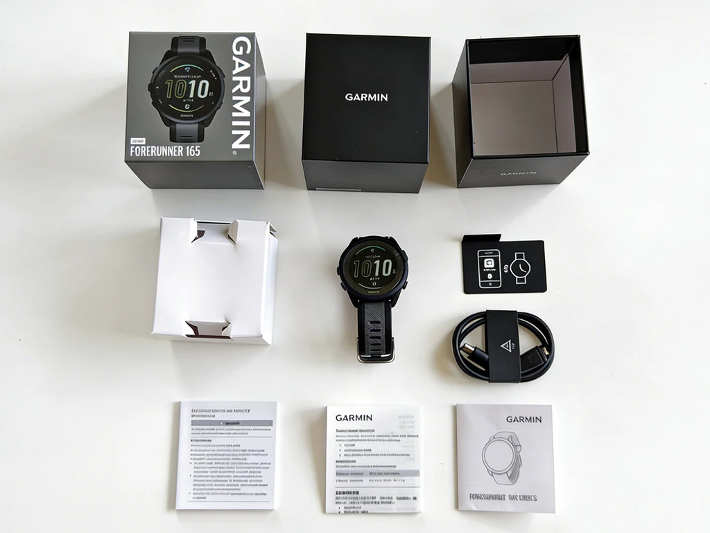 Garmin Forerunner 165 Smartwatch 1.2inches Colorful AMOLED Display GPS Metrics and Recovery Insights Monitoring Fitness Tracker