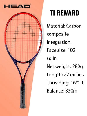 HEAD Carbon Composite Integration Tennis Racket For Beginners Men Women College Students Single Training Racquet