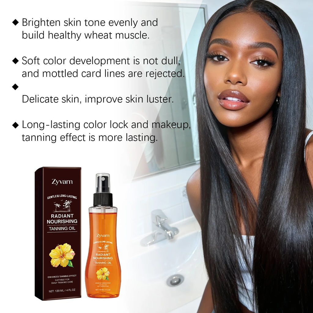 Sun Tanning Oil Nourishing Bronzing Tanning Oil Lasting Sun Kissed Glow Hydrating Skin Care For Outdoor Beach Tanning Sessions