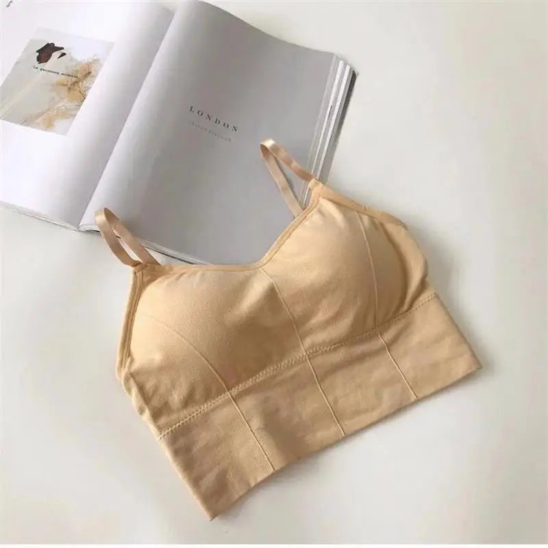 Sexy Women Tops Back Cross Strap Tank Top Push Up Running Sports Bra Breathable Soft Fitness Beauty Solid Color Yoga Bra
