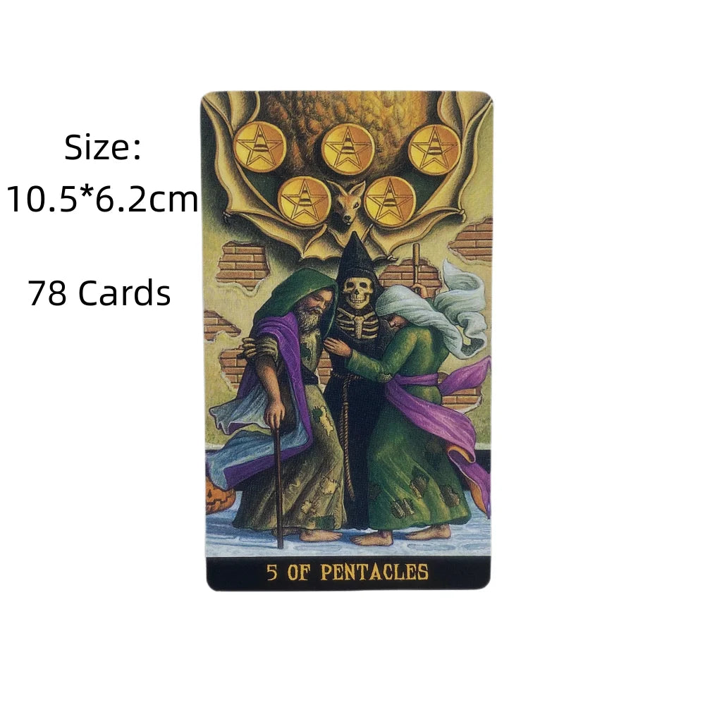 Jack-O'-Lantern Tarot Cards A 78 Deck Oracle English Visions Divination Edition Borad Playing Games