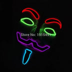 V For Vendetta Mask Cosplay Guy Fawkes Hacker Glowing Mask For Halloween Carnival  Decor Props