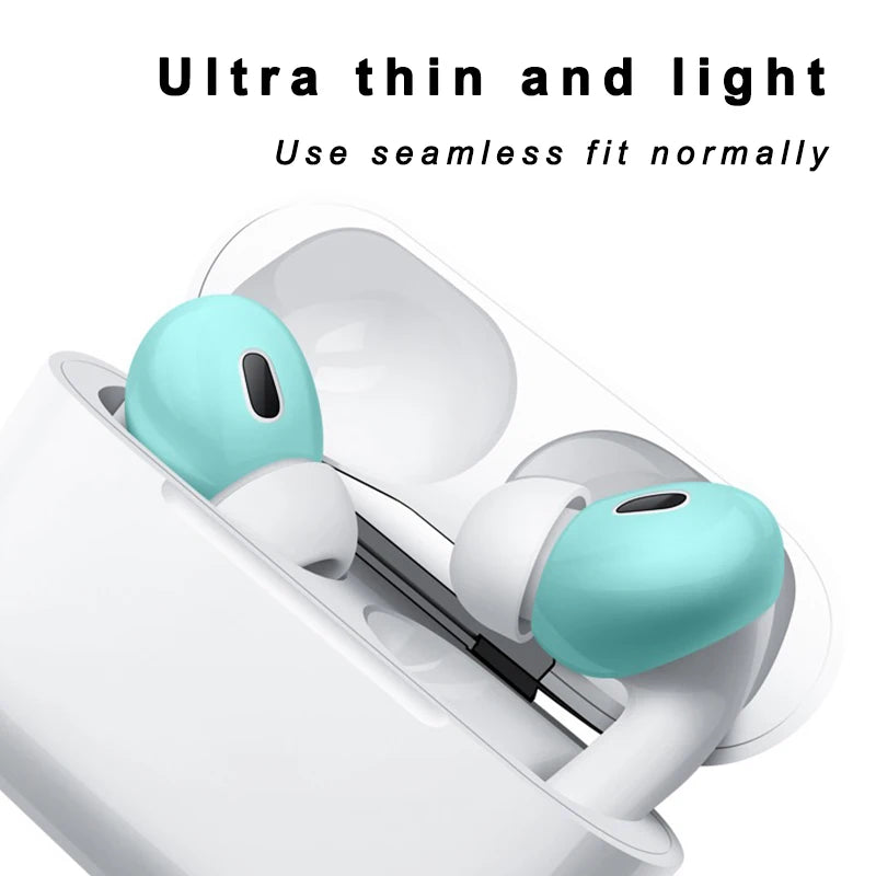 For AirPods Pro 2 Silicone Protective Case Skin Covers Earpads For Apple AirPod 2 Generation Ear Tips Earbuds Covers Accessories