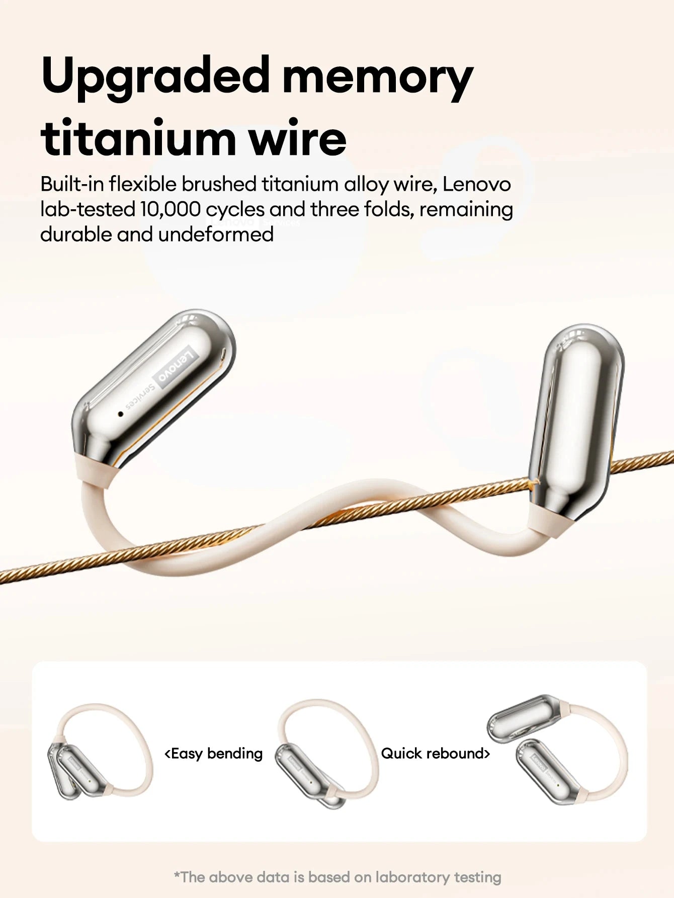 Lenovo LE503 OWS Wireless Earphones Bluetooth V6.0 Open-Ear Earphone ENC Noise Reduction Earbuds Waterproof Long Battery Life