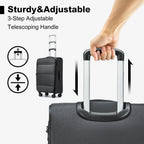 British Traveller Cargo Case 53.5x40x21cm Lightweight hand luggage 4 Rolls TSA Lock Soft Luggage fabric