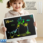 16 Inch Big LCD Writing Board 10 Inch Drawing tablet Kids Writing Painting Children Educational Toys for 3-12 Years Girls Boys