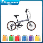 EVERCROSS TECH 20 inch folding bike-7 speeds-frame Ultra-light aluminum-disc brake-EM1