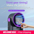 100 Level Bladeless Fan Portable Small Usb Charge Silent Desktop Digital Display High-speed Circulating Cooling Fan