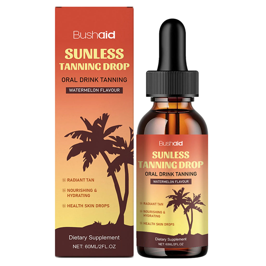 60ml Oral Drinkable Sunless Tanning Drops Self-Tan Drinking Drops Nourishing Self Tanner Nourishing Self Tanner Drops