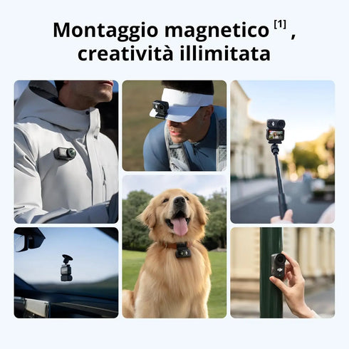 DJI Osmo Nano Standard Combo Action Camera 64GB/128GB Next-Gen 1/1.3 Sensor 4K POV Camera for Vlogging, Live Streaming, and Remote Control