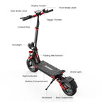 iScooter iX8  Adult Electric Scooter 2400W  Motor 48V20Ah Battery 12  Inch Off Road Pneumatic Tires Foldable  E-scooter