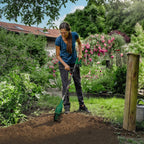 NewBeny Electric Garden Tiller Cultivator Scarifier Foldable Rototiller Soil Loosener Garden Tool