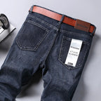 Wthinlee 8 Models Spring Autumn Business Jeans Men Casual Straight Stretch Fashion Classic Work Denim Trousers Brand Clothing
