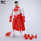 9L3D Superhero Team Invincible Boy Heroes Action Figure Lucky13 Dummy13 Multi-Colored T13 Multi-Jointed Collectible Toys Titan13