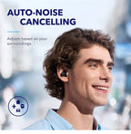 (EU stock) Soundcore by Anker Space A40 Bluetooth headphones, 98% automatic noise cancellation, wireless earbuds