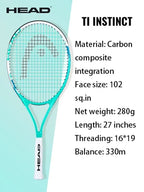 HEAD Carbon Composite Integration Tennis Racket For Beginners Men Women College Students Single Training Racquet