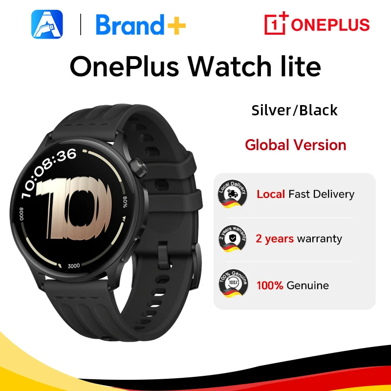 Global Version OnePlus Watch lite SmartWatch,1.46 inches Display,59g,10 Days of Reliable Power,Heart Rate,Blood Oxygen Monitorin Main image