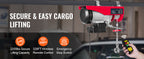 SucceBuy 1320-2200 lbs Wireless Electric Hoist with 40ft Single Cable Lifting Height Steel Wire Winch Garage Warehouse Factory